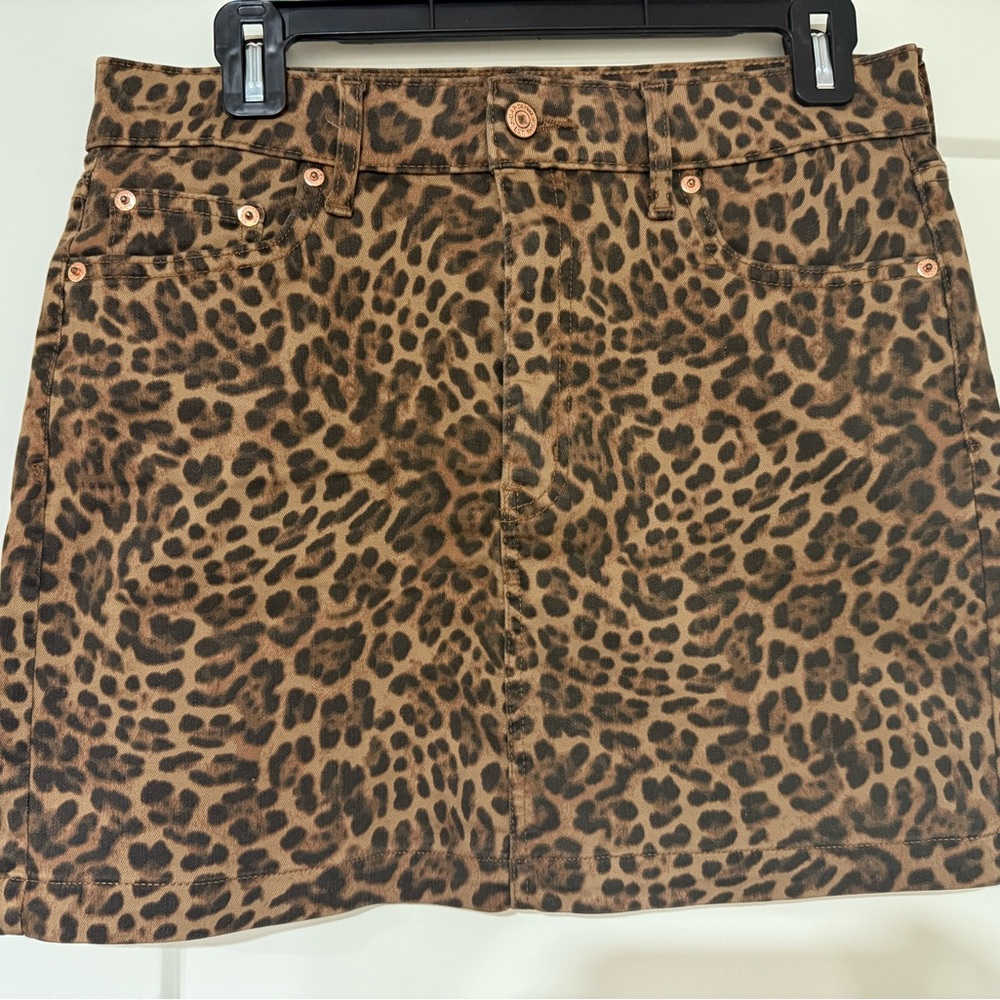 Leopard Print Women's Skirt